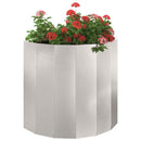 Plantekasse Sølv 60 x 30 x 50 cm Rustfrit stål - Xlshop.dk