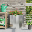 Plantekasse Sølv 60 x 30 x 50 cm Galvaniseret stål - Xlshop.dk