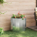 Plantekasse Sølv 60 x 30 x 50 cm Galvaniseret stål - Xlshop.dk