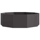 Plantekasse Sort 120 x 120 x 35 cm Stål