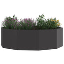 Plantekasse Sort 120 x 120 x 35 cm Stål
