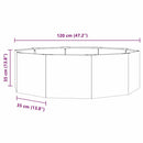 Plantekasse Hvid 120 x 120 x 35 cm Stål