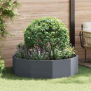 Plantekasse Antracit 120 x 120 x 35 cm Stål