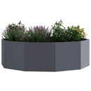 Plantekasse Antracit 120 x 120 x 35 cm Stål