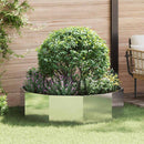 Plantekasse Sølv 120 x 120 x 35 cm Rustfrit stål