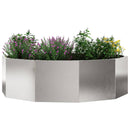 Plantekasse Sølv 120 x 120 x 35 cm Rustfrit stål