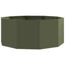 Plantekasse Oliven grøn 90 x 90 x 35 cm Stål