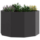 Plantekasse Sort 60 x 60 x 35 cm Stål