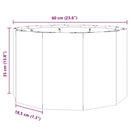 Plantekasse Sort 60 x 60 x 35 cm Stål
