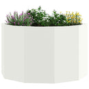 Plantekasse Hvid 60 x 60 x 35 cm Stål