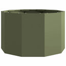 Plantekasse Oliven grøn 60 x 60 x 35 cm Stål