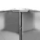 Plantekasse Sølv 60 x 60 x 35 cm Galvaniseret stål