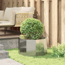 Plantekasse Sølv 60 x 60 x 35 cm Galvaniseret stål