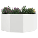 Plantekasse Hvid 120 x 120 x 50 cm Stål