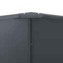 Plantekasse Antracit 120 x 120 x 50 cm Stål