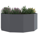 Plantekasse Antracit 120 x 120 x 50 cm Stål