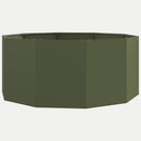 Plantekasse Oliven grøn 120 x 120 x 50 cm Stål