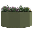 Plantekasse Oliven grøn 120 x 120 x 50 cm Stål