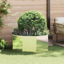 Plantekasse Sølv 120 x 120 x 50 cm Rustfrit stål