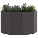 Plantekasse Sort 90 x 90 x 50 cm Stål