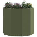 Plantekasse Oliven grøn 60 x 60 x 50 cm Stål
