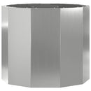 Plantekasse Sølv 60 x 60 x 50 cm Galvaniseret stål