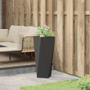 Plantekasse Sort 30 x 30 x 75 cm Stål