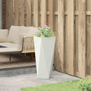 Plantekasse Hvid 30 x 30 x 75 cm Stål