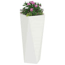 Plantekasse Hvid 30 x 30 x 75 cm Stål