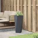 Plantekasse Antracit 30 x 30 x 75 cm Stål