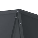 Plantekasse 2 pcs Antracit 30 x 30 x 75 cm Stål