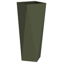 Plantekasse 2 pcs Oliven grøn 30 x 30 x 75 cm Stål