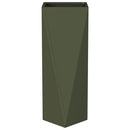 Plantekasse 2 pcs Oliven grøn 30 x 30 x 75 cm Stål