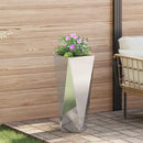 Plantekasse Sølv 30 x 30 x 75 cm Rustfrit stål - Xlshop.dk