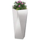 Plantekasse Sølv 30 x 30 x 75 cm Rustfrit stål - Xlshop.dk
