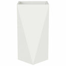 Plantekasse 2 pcs Hvid 40 x 40 x 75 cm Stål
