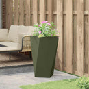 Plantekasse Oliven grøn 40 x 40 x 75 cm Stål