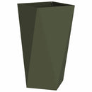 Plantekasse 2 pcs Oliven grøn 40 x 40 x 75 cm Stål