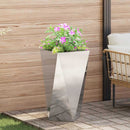 Plantekasse 2 stk. Sølv 40 x 40 x 75 cm Rustfrit stål - Xlshop.dk