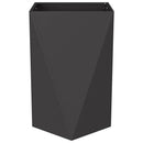 Plantekasse 2 pcs Sort 50 x 50 x 75 cm Stål