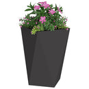 Plantekasse 2 pcs Sort 50 x 50 x 75 cm Stål