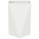 Plantekasse 2 pcs Hvid 50 x 50 x 75 cm Stål
