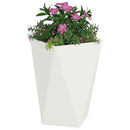 Plantekasse 2 pcs Hvid 50 x 50 x 75 cm Stål