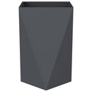 Plantekasse 2 pcs Antracit 50 x 50 x 75 cm Stål