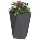 Plantekasse 2 pcs Antracit 50 x 50 x 75 cm Stål