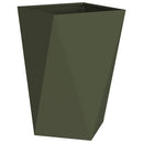 Plantekasse 2 pcs Oliven grøn 50 x 50 x 75 cm Stål
