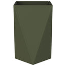Plantekasse 2 pcs Oliven grøn 50 x 50 x 75 cm Stål