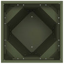 Plantekasse 2 pcs Oliven grøn 50 x 50 x 75 cm Stål