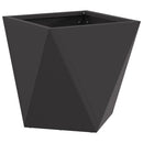 Plantekasse 2 pcs Sort 30 x 30 x 30 cm Stål