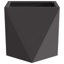Plantekasse 2 pcs Sort 30 x 30 x 30 cm Stål